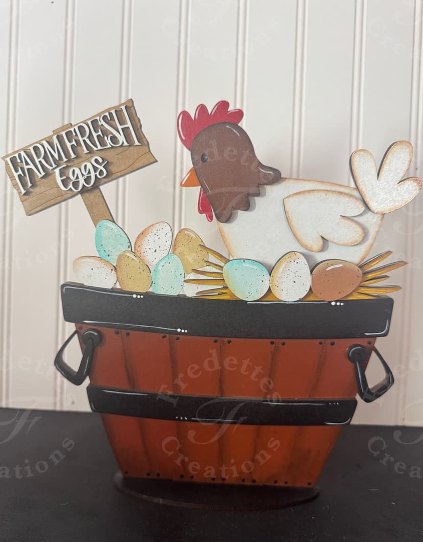 Farm Fresh Eggs- Chicken Insert