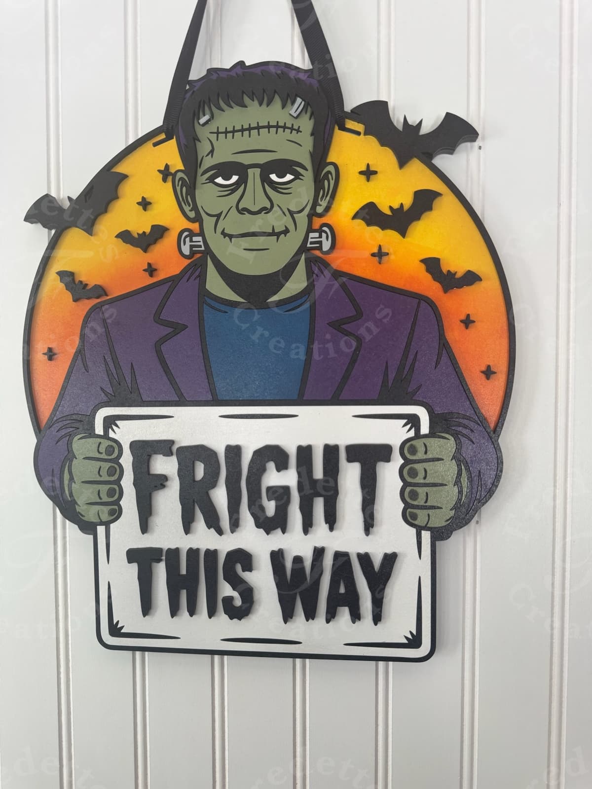Fright This Way Sign