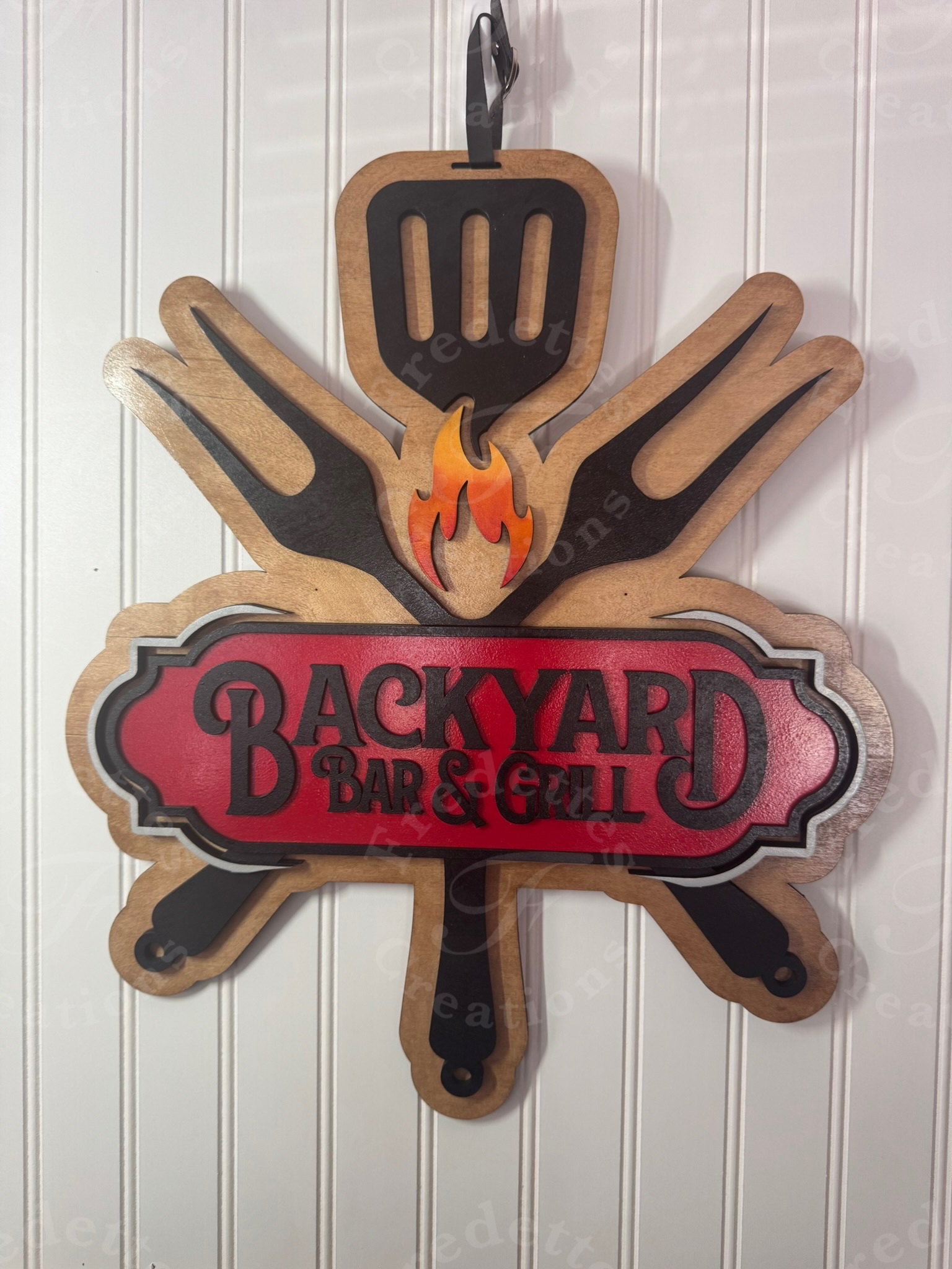 Backyard BBG Sign